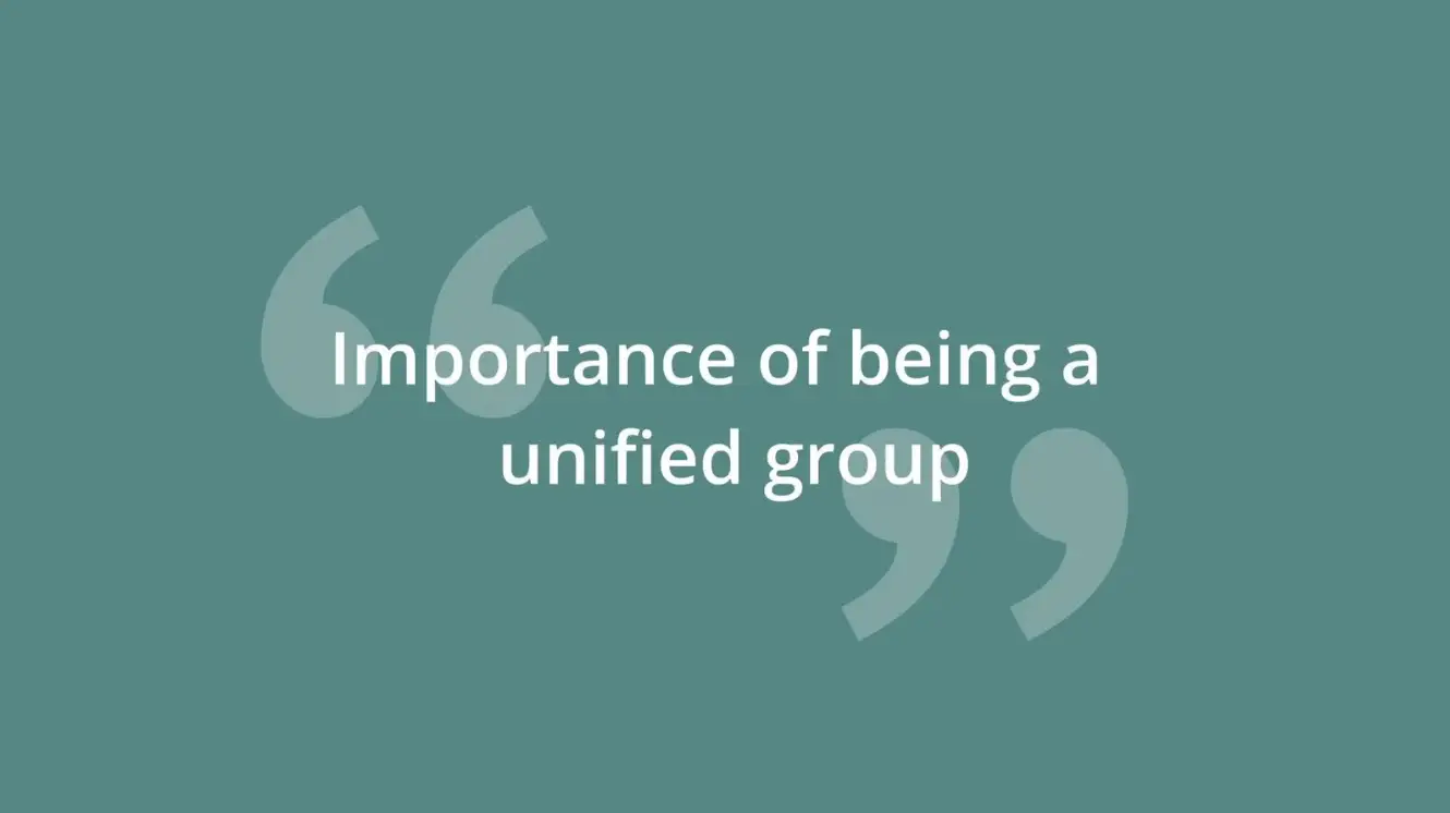 Importance of being a unified group